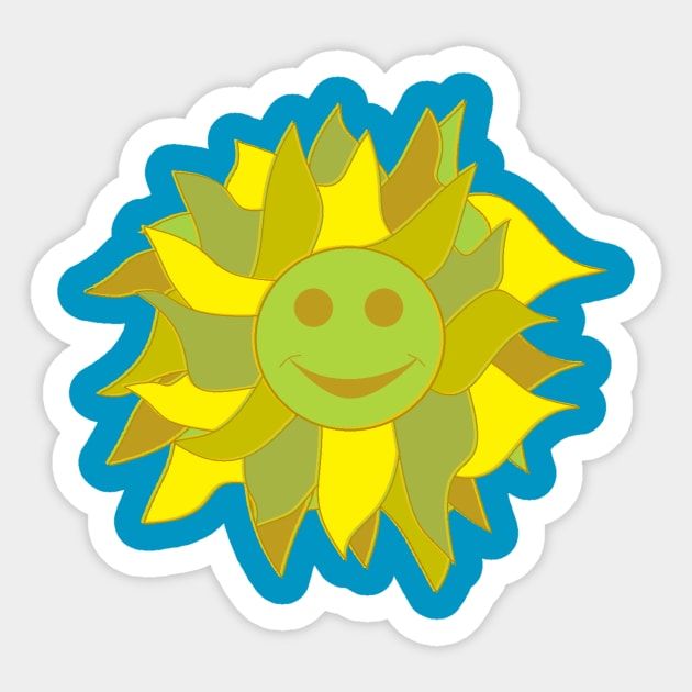 Happy Sunshine Sticker by razorcitywriter